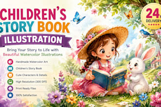 children story book illustration children story children story book illustration