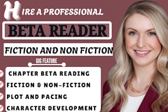 beta read your novel with honest feedback and critique