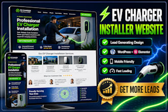 build a lead generating ev charger installer website with elementor