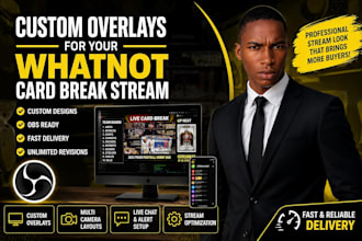 create custom overlays for your whatnot card break stream