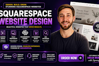 design and build a custom squarespace website