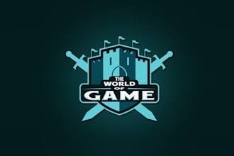 design intriguing modern video game logo