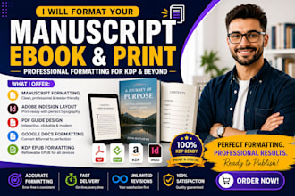 format manuscript ebook, adobe indesign project, PDF guide, google docs KDP epub