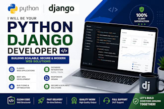 develop a professional python django web application