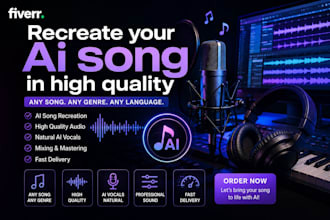 recreate your ai song in high quality