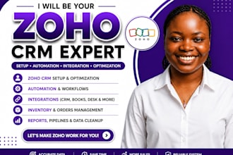 zoho crm setup zoho one, automation zoho desk zoho campaign, book zoho inventory