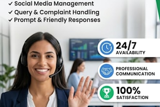 be your expert live chat support and social media moderator