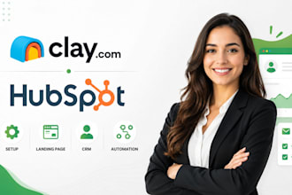 do claycom hubspot setup website landing page crm automation