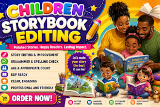 children book editor proofread children story book edit kid picture book