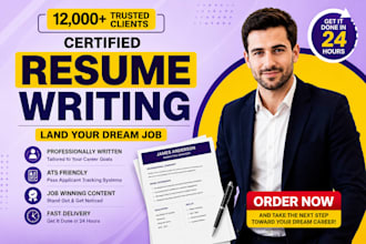 write ats resume, IT resume, CV, cover letter and linkedin profile for tech