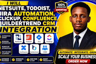 netsuite todoist jira automation clickup confluence buildertrend crm integration