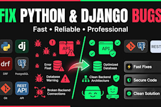 fix python, django and django rest framework bugs and errors