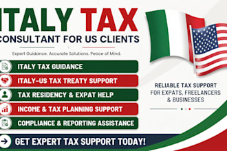 help with italy tax, US expat tax and cross border tax matters