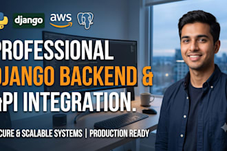 develop a custom django backend