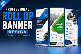design roll up and pull up banner