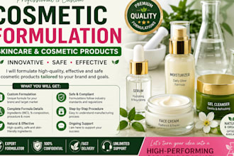 formulate cosmetic formulation for your cosmetic product, skincare formulation