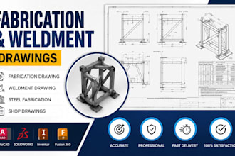 create sheet metal fabrication drawings, flat pattern, laser cutting cad