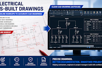 update electrical as built drawings in autocad