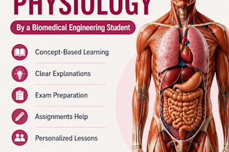provide online tutoring in human anatomy,physics and physiology