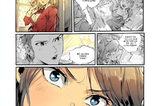 draw a comic book pages in any art style