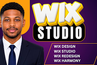redesign wix website using wix harmony ai and wix studio website design