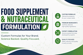 do food supplement and nutraceutical formulation