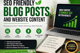 seo friendly blog posts and website content