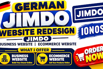 design german jimdo website redesign jimdo   business website ecommerce website