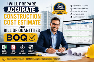 prepare accurate construction cost estimate and bill of quantities boq