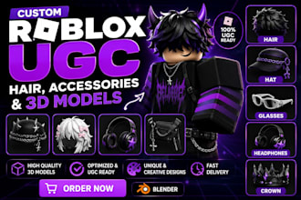 design custom roblox ugc faces, dynamic heads,