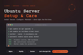 install and configure ubuntu server for u