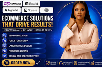 design big cartel ecwid square online woocommerce squarespace store