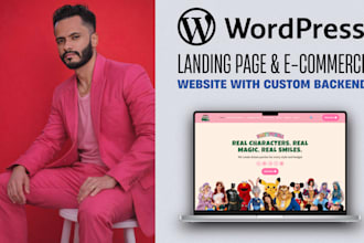 design a wordpress website with custom backend functionality