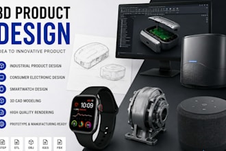 3d product design industrial product consumer electronic smartwatch 3d cad model
