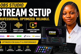 setup or fix obs studio streamlabs vmix for twitch youtube kick tiktok