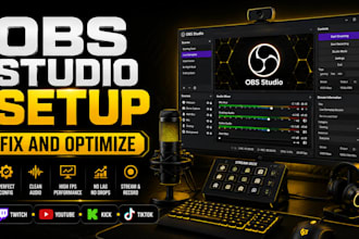 setup and optimize obs studio for twitch youtube kick and tiktok