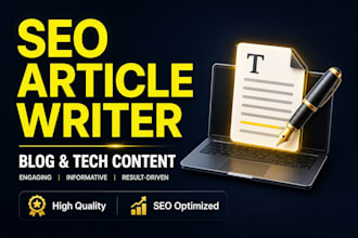 be your SEO article writer, blog writer, and tech content specialist