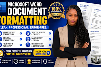 type and format microsoft word document pdfs book document formatting expert