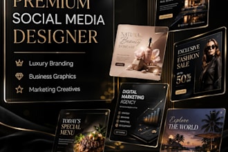 create modern social media post designs