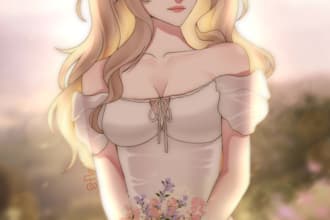 draw half body of your oc or fanart