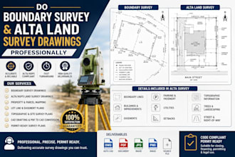 do boundary survey and alta land survey drawings professionally