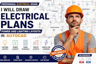 design electrical plans, autocad electrical drawings