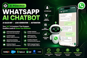 build whatsapp ai chatbot ai sales chatbot lead generation chatbot with CRM