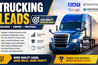 be your trucking leads consultant for verified freight loads