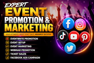 event promotion build event marketing eventbrite promotion boost ticket sales
