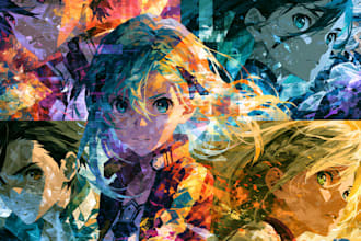 design highest quality anime art drawing