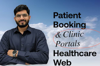 build a patient booking clinic management and healthcare web app