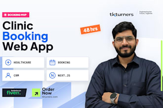 build a patient booking clinic management and healthcare web app