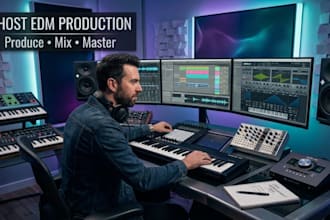 be your ghost edm music producer, mix and master track
