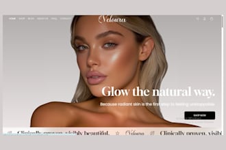 design skincare store beauty shopify store cosmetics website hair oil skincare